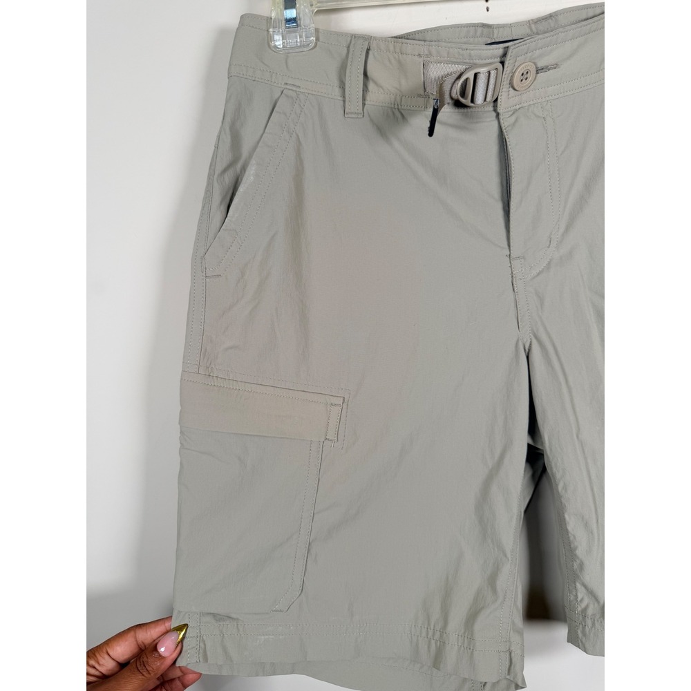 REI Co-op Sahara Cargo Shorts Womens 8 Tan Relaxed Fit Hiking Outdoor Utility - Picture 3 of 12